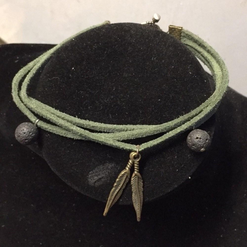 Lava & Leather bracelet